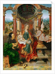 The Madonna and Child with Saint Joseph (Winged Altar, central panel) by Anonymous
