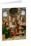 The Madonna and Child with Saint Joseph (Winged Altar, central panel) by Anonymous