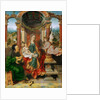 The Madonna and Child with Saint Joseph (Winged Altar, central panel) by Anonymous
