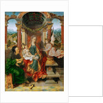 The Madonna and Child with Saint Joseph (Winged Altar, central panel) by Anonymous