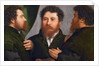 Portrait of a Goldsmith in Three Positions by Anonymous