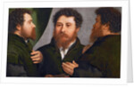 Portrait of a Goldsmith in Three Positions by Anonymous