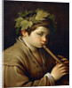 Boy playing the Flute by Anonymous
