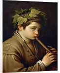 Boy playing the Flute by Anonymous