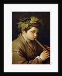 Boy playing the Flute by Anonymous