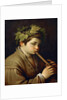 Boy playing the Flute by Anonymous