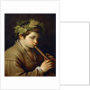 Boy playing the Flute by Anonymous