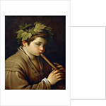 Boy playing the Flute by Anonymous