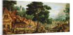 Flemish village life by Anonymous