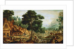 Flemish village life by Anonymous