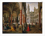 Palace with musicians by Anonymous