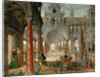 Palace with distinguished visitors by Anonymous