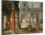 Palace with distinguished visitors by Anonymous
