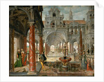 Palace with distinguished visitors by Anonymous