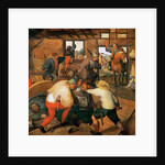 Brawl between soldiers and peasants by Anonymous