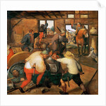 Brawl between soldiers and peasants by Anonymous