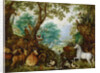 Orpheus among the animals by Anonymous