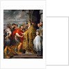 Saint Ambrose and Emperor Theodosius I by Anonymous