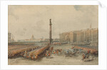 Parade of the Life-Guards Horse Regiment at the Palace Square by Anonymous