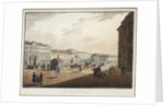View of the Moika Embankment near the Police Bridge by Anonymous