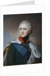 Portrait of Emperor Alexander I by Anonymous