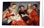 The Virgin and Child with Saints Stephen, Jerome and Maurice by Anonymous