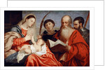 The Virgin and Child with Saints Stephen, Jerome and Maurice by Anonymous