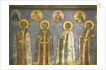 Grand Princes Vasiliy Yuryevich Kosoy, Yury of Zvenigorod, Dmitry Yurievich Krasny and Andrey Dmitri by Anonymous