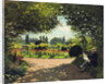 Adolphe Monet in the Garden of Le Coteau at Sainte-Adresse, 1867 by Anonymous