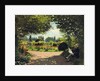 Adolphe Monet in the Garden of Le Coteau at Sainte-Adresse, 1867 by Anonymous