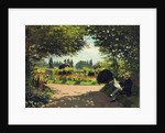 Adolphe Monet in the Garden of Le Coteau at Sainte-Adresse, 1867 by Anonymous