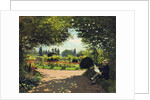 Adolphe Monet in the Garden of Le Coteau at Sainte-Adresse, 1867 by Anonymous