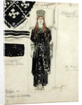 Phaedra. Costume design for the Ballet Hippolytus after Euripides, 1902 by Anonymous