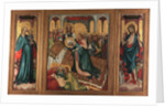 The Death of the Virgin. The Roudnice Altarpiece, c.1410 by Anonymous