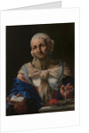Old Woman with a Pearl Necklace and Letter (Vanitas), ca 1663 by Anonymous