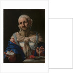 Old Woman with a Pearl Necklace and Letter (Vanitas), ca 1663 by Anonymous