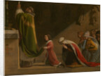 Saint Ludmila and Saint Wenceslaus during the Mass, 1837 by Anonymous
