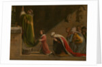 Saint Ludmila and Saint Wenceslaus during the Mass, 1837 by Anonymous