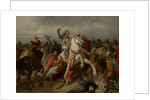 John of Bohemia in the Battle of Crécy, 1860 by Anonymous
