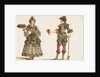 Gardeners. Costume design for Carnival celebrations of the Vienna court, c. 1680 by Anonymous