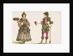 Gardeners. Costume design for Carnival celebrations of the Vienna court, c. 1680 by Anonymous