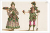 Gardeners. Costume design for Carnival celebrations of the Vienna court, c. 1680 by Anonymous