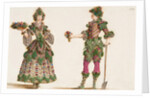 Gardeners. Costume design for Carnival celebrations of the Vienna court, c. 1680 by Anonymous