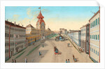 The Mirabell Square in Salzburg (Detail), ca 1810-1815 by Anonymous