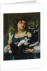 The Village Girl with a Goatling (La villageoise au chevreau), 1860 by Anonymous