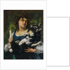 The Village Girl with a Goatling (La villageoise au chevreau), 1860 by Anonymous