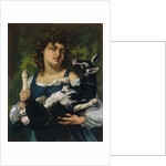 The Village Girl with a Goatling (La villageoise au chevreau), 1860 by Anonymous
