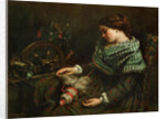The Sleeping Spinner (La fileuse endormie), 1853 by Anonymous