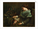 The Sleeping Spinner (La fileuse endormie), 1853 by Anonymous