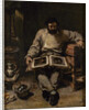 Marc Trapadoux Examining a Book of Prints, ca 1848 by Anonymous